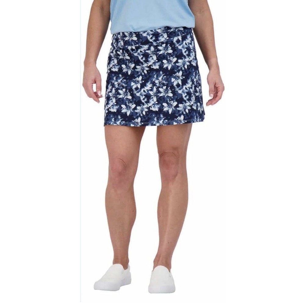 Womens Skort-TRANQUILITY BY COLORADO CLOTHING-navy/blue floral stretch XXL NWT